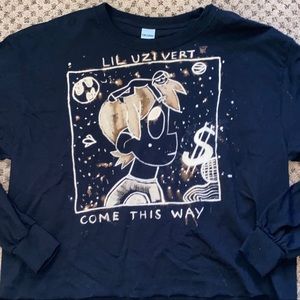 LIL UZI VERT BLEACHED T-SHIRT (COME THIS WAY)
